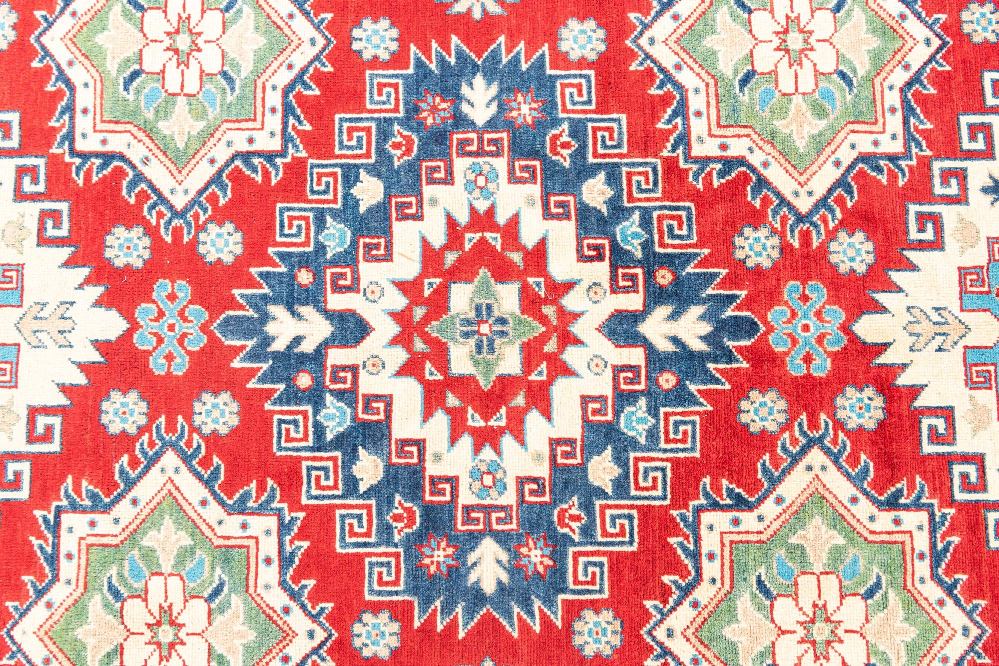 6' 10 x 9' 9 Hand Knotted Kazak Rug