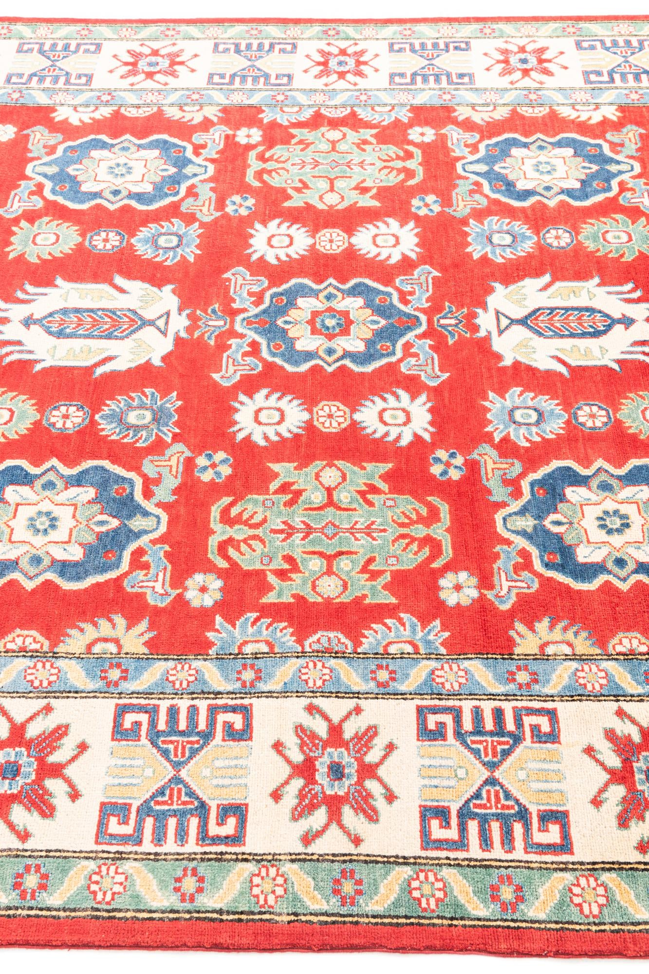 6' 6 x 10' 2 Hand Knotted Kazak Rug