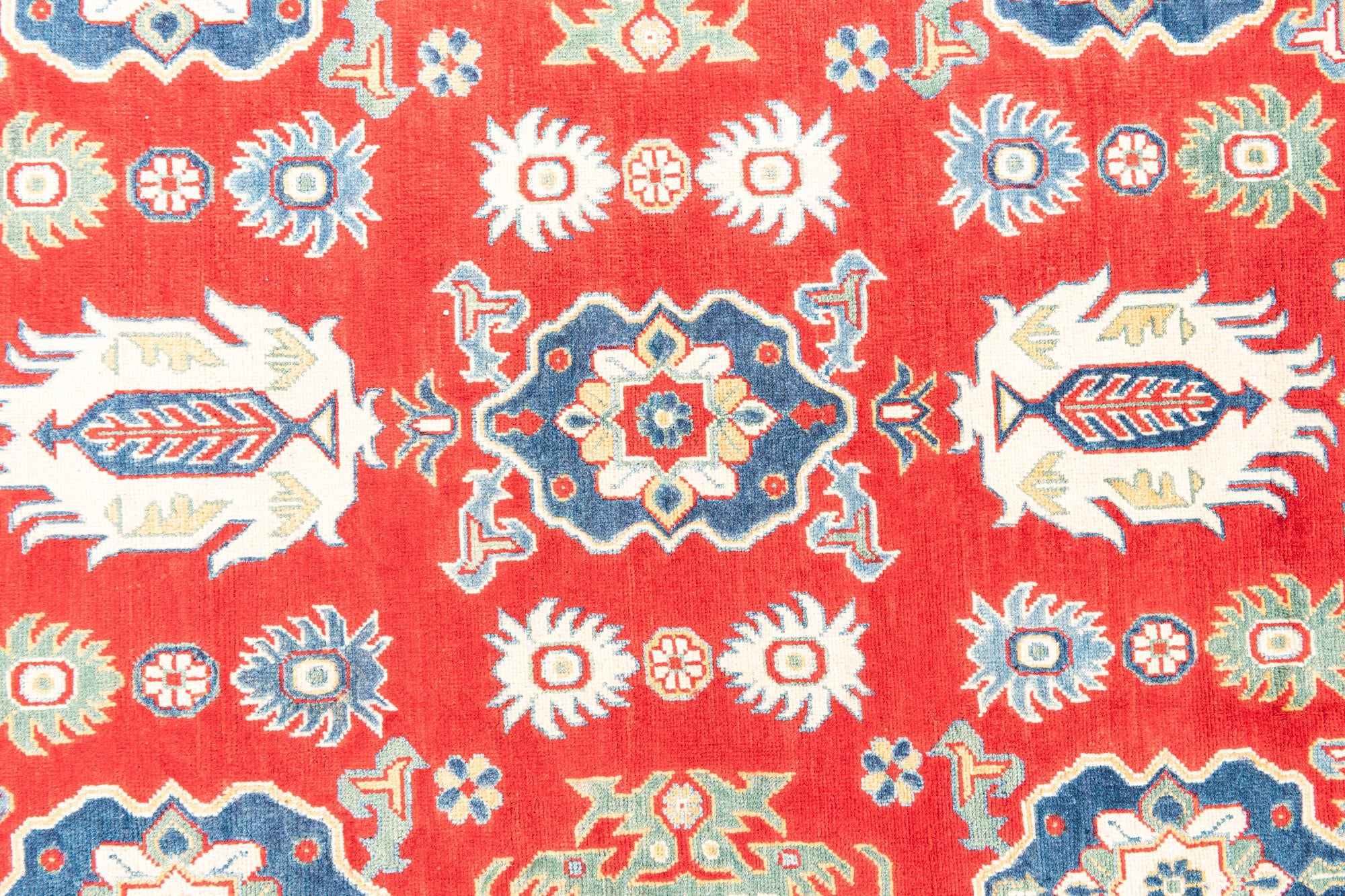 6' 6 x 10' 2 Hand Knotted Kazak Rug