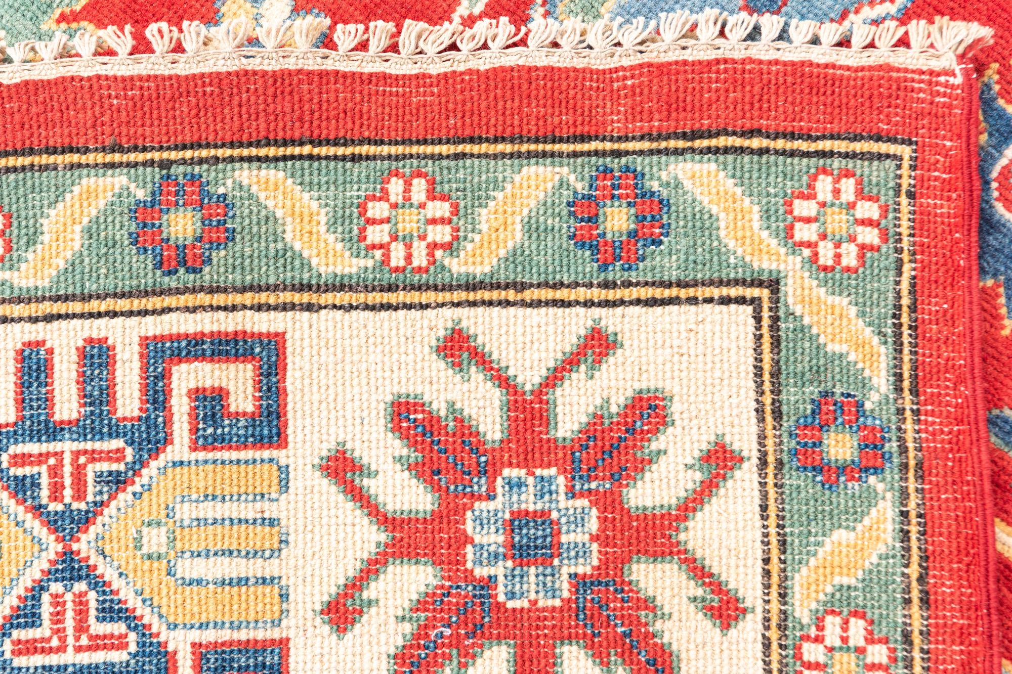 6' 6 x 10' 2 Hand Knotted Kazak Rug