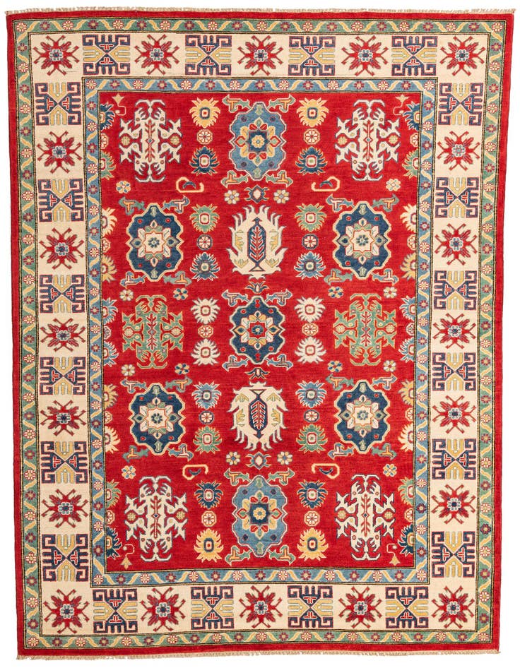 Detail image of 6' 6 x 10' 2 Hand Knotted Kazak Rug