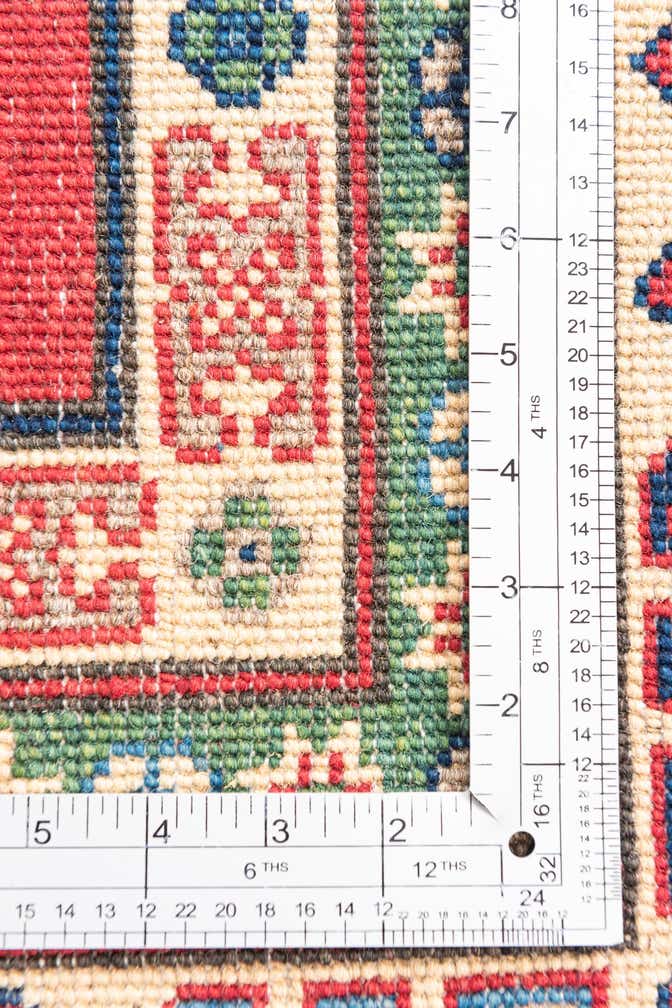 6' 7 x 9' 5 Hand Knotted Kazak Rug