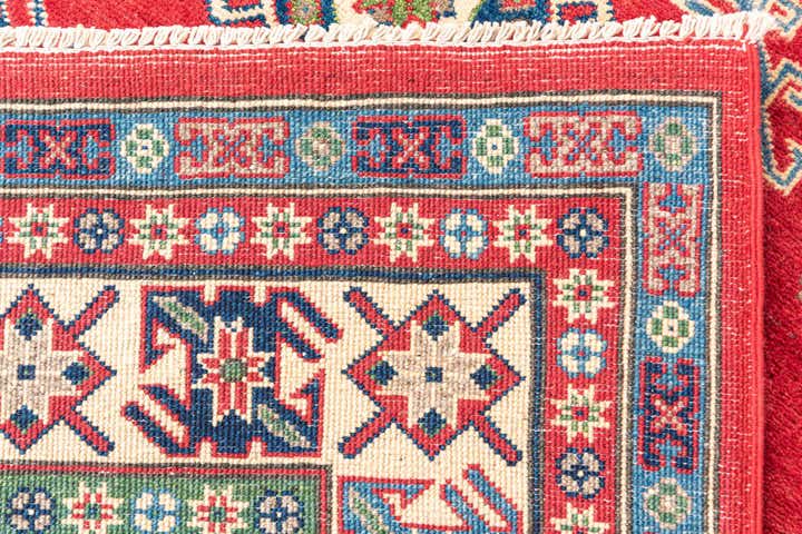 6' 7 x 9' 5 Hand Knotted Kazak Rug