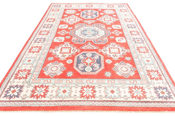 Detail image of 6' 7 x 10' Hand Knotted Kazak Rug