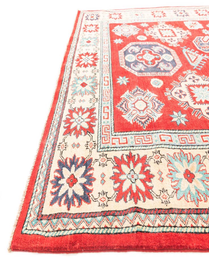 Detail image of 6' 7 x 10'  Hand Knotted Kazak Rug