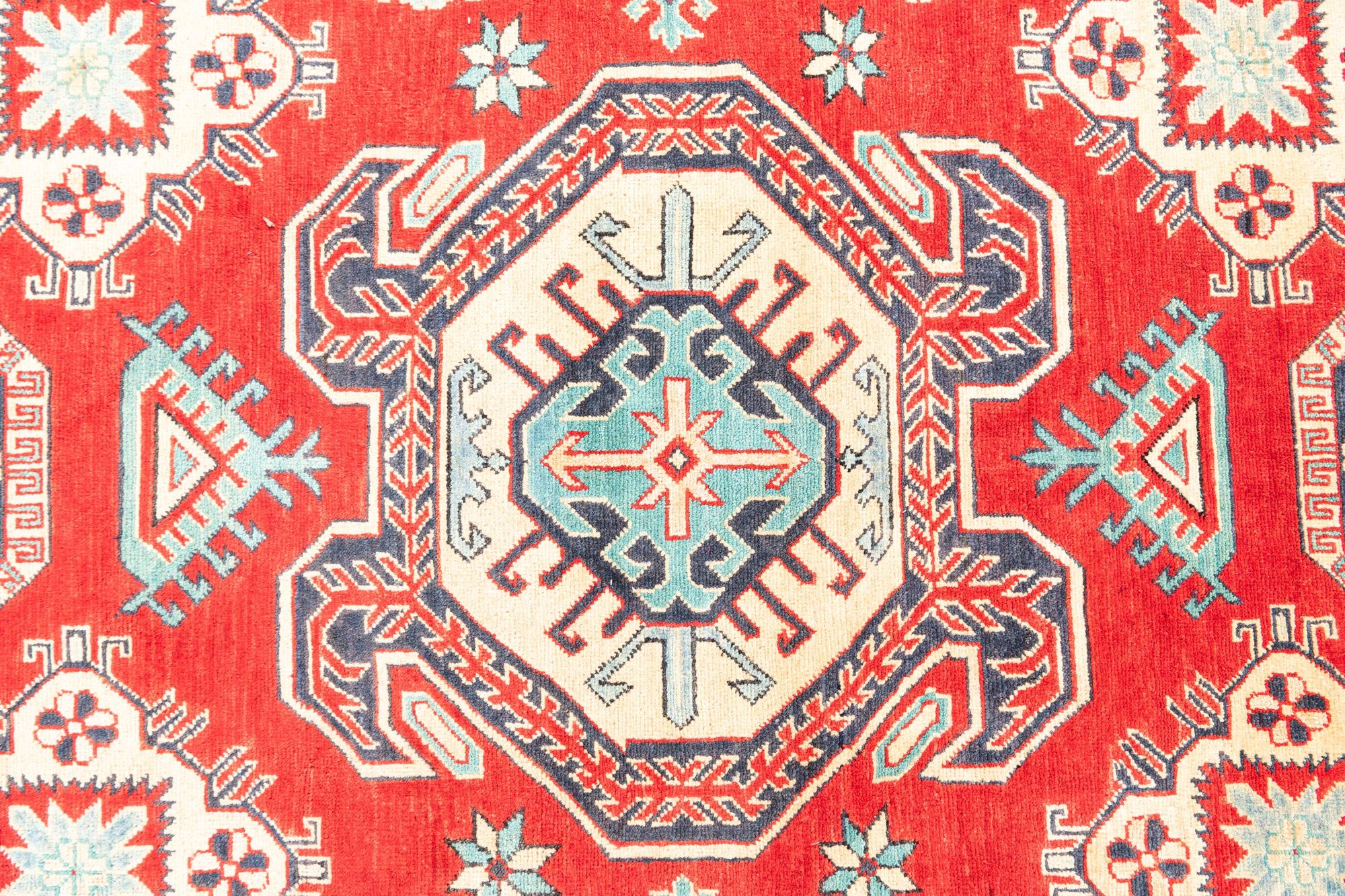 6' 7 x 10' Hand Knotted Kazak Rug
