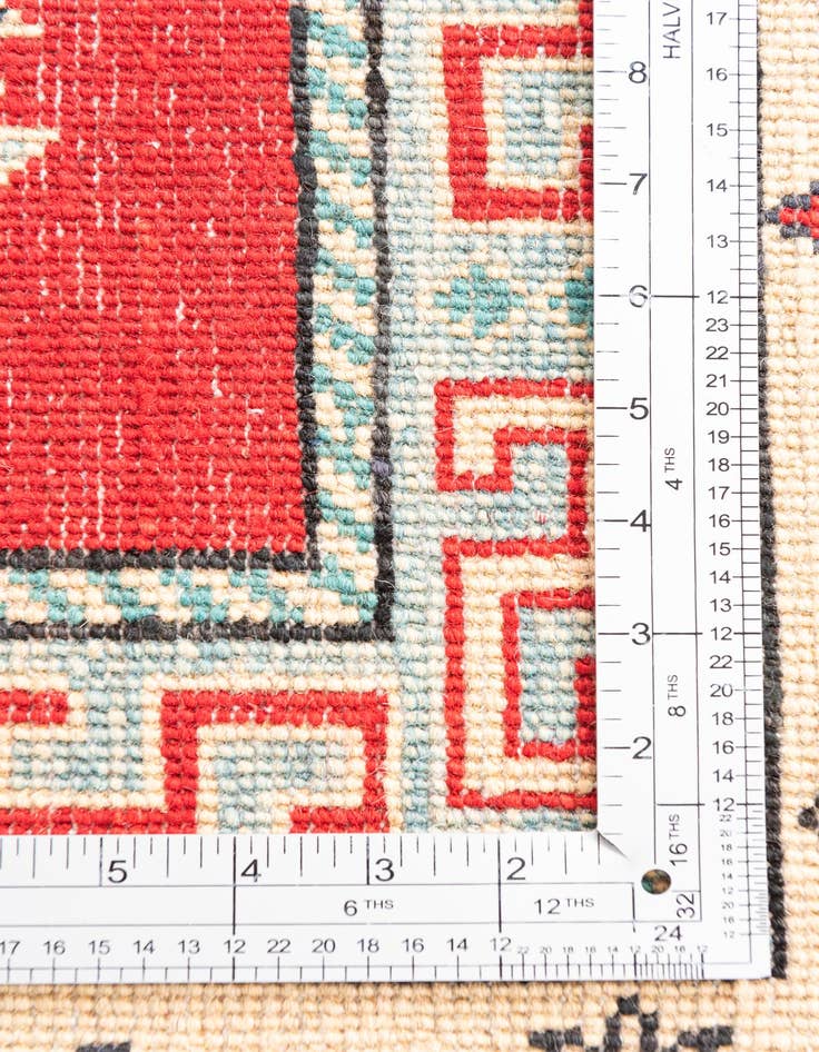 Detail image of 6' 7 x 10'  Hand Knotted Kazak Rug