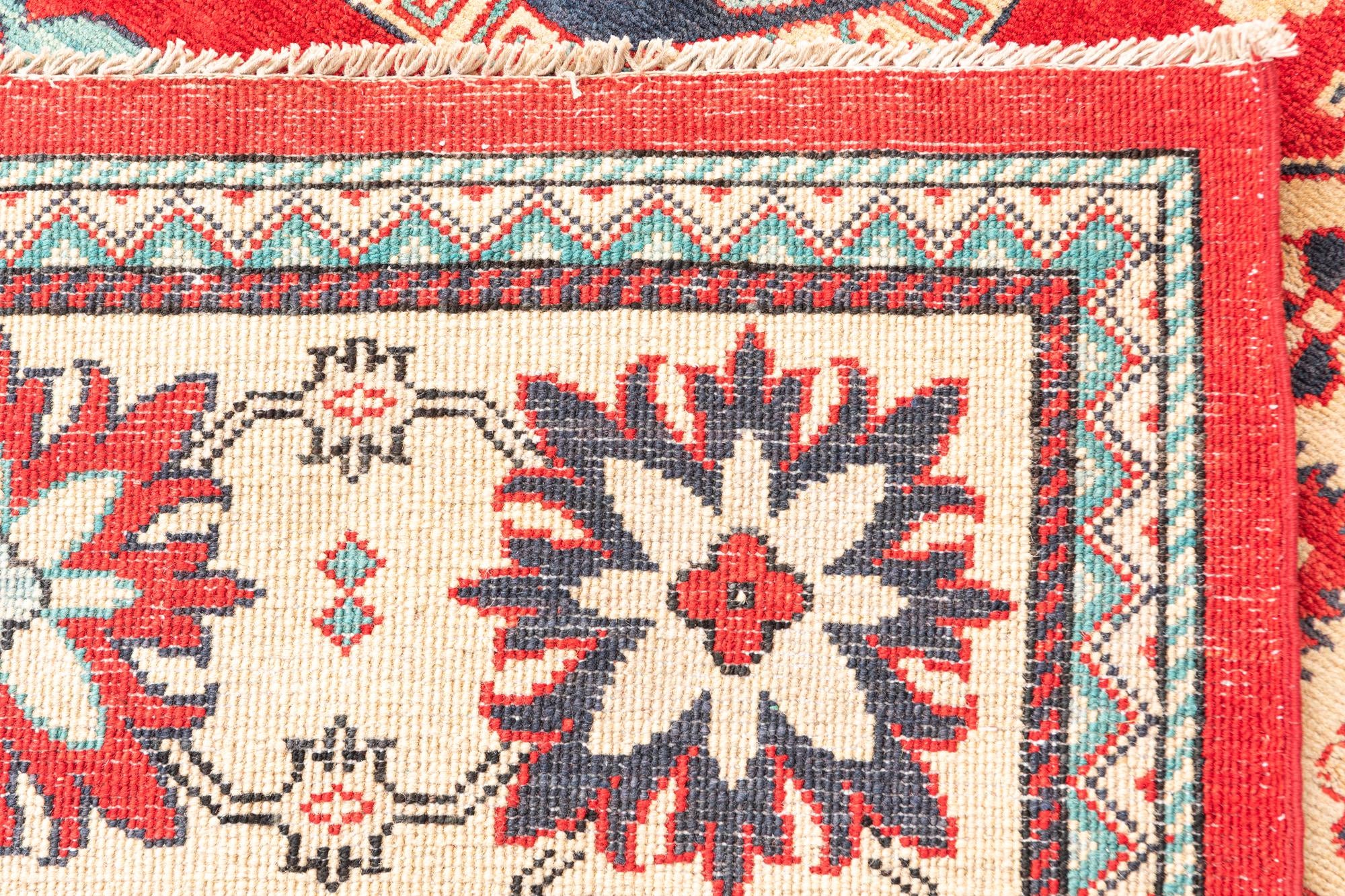 6' 7 x 10' Hand Knotted Kazak Rug