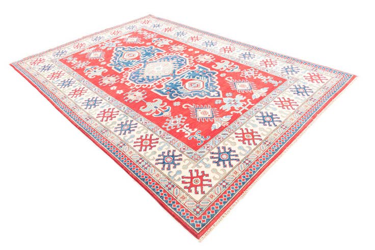 Detail image of 6' 7 x 9' 9 Hand Knotted Kazak Rug