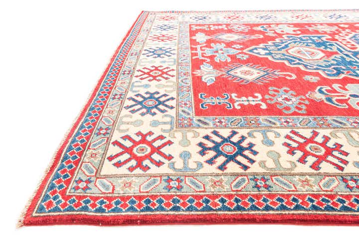 6' 7 x 9' 9 Hand Knotted Kazak Rug