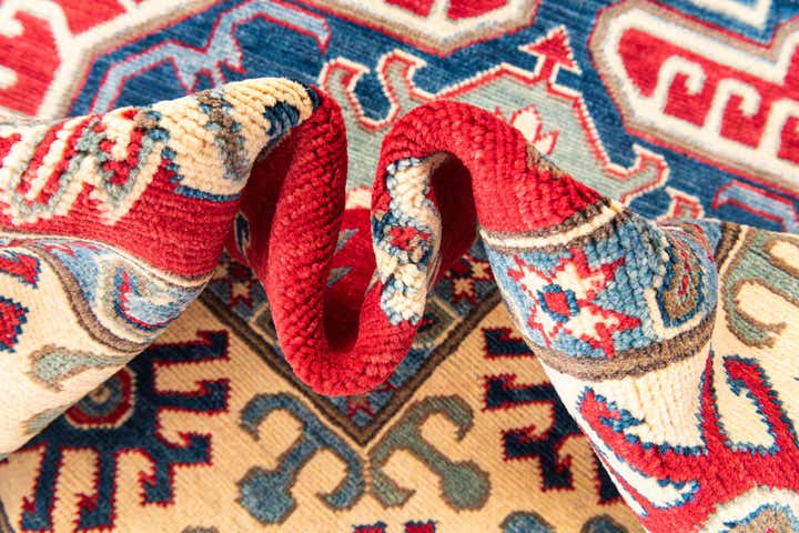 6' 7 x 9' 9 Hand Knotted Kazak Rug