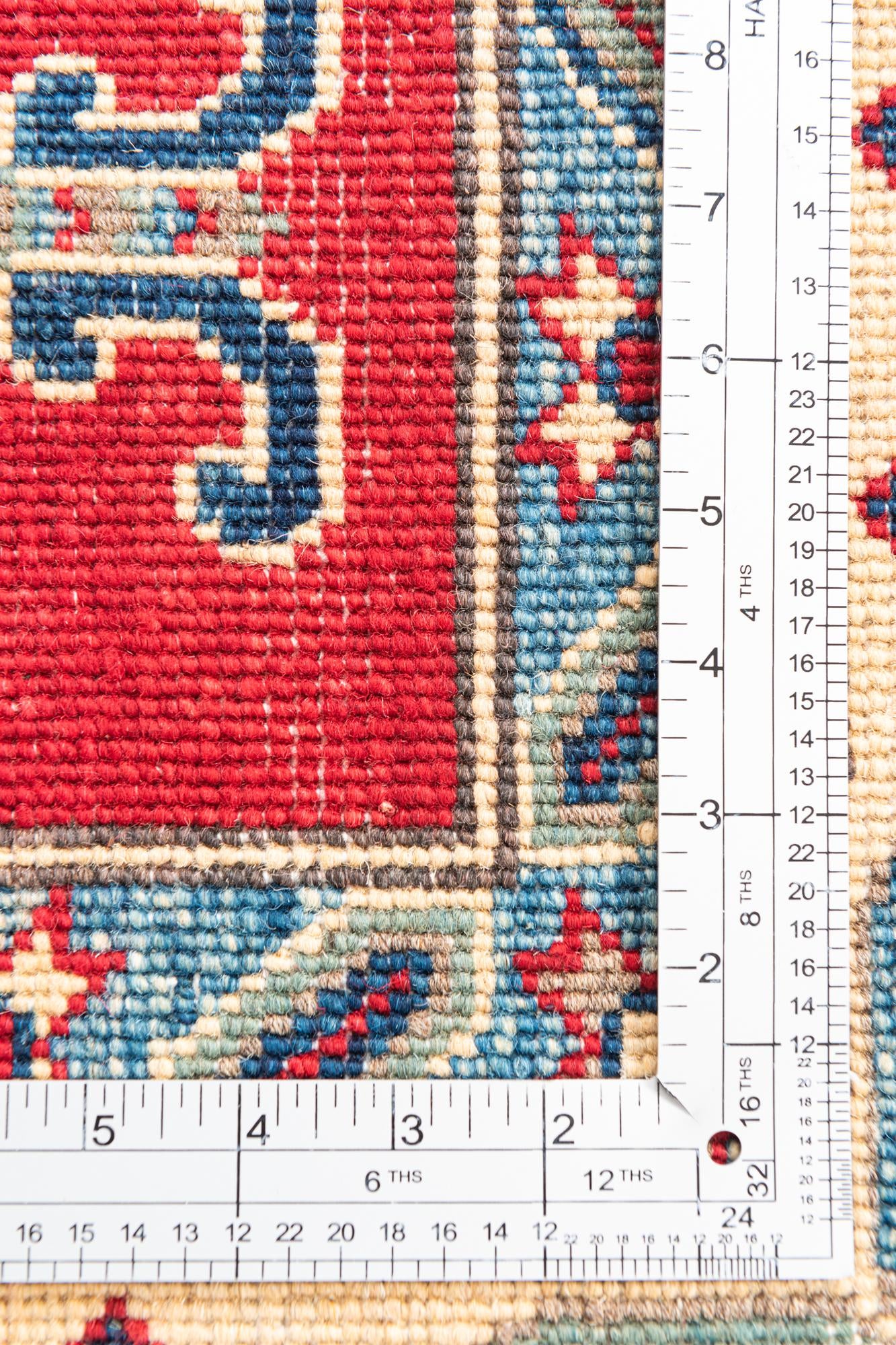 6' 7 x 9' 9 Hand Knotted Kazak Rug