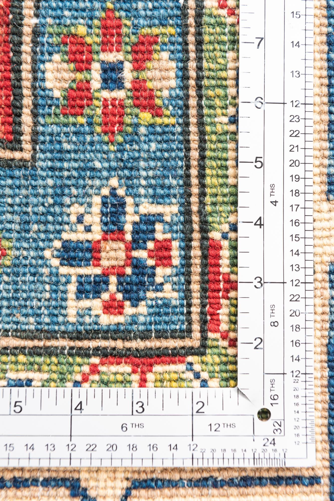 6' 8 x 9' 9 Hand Knotted Kazak Rug