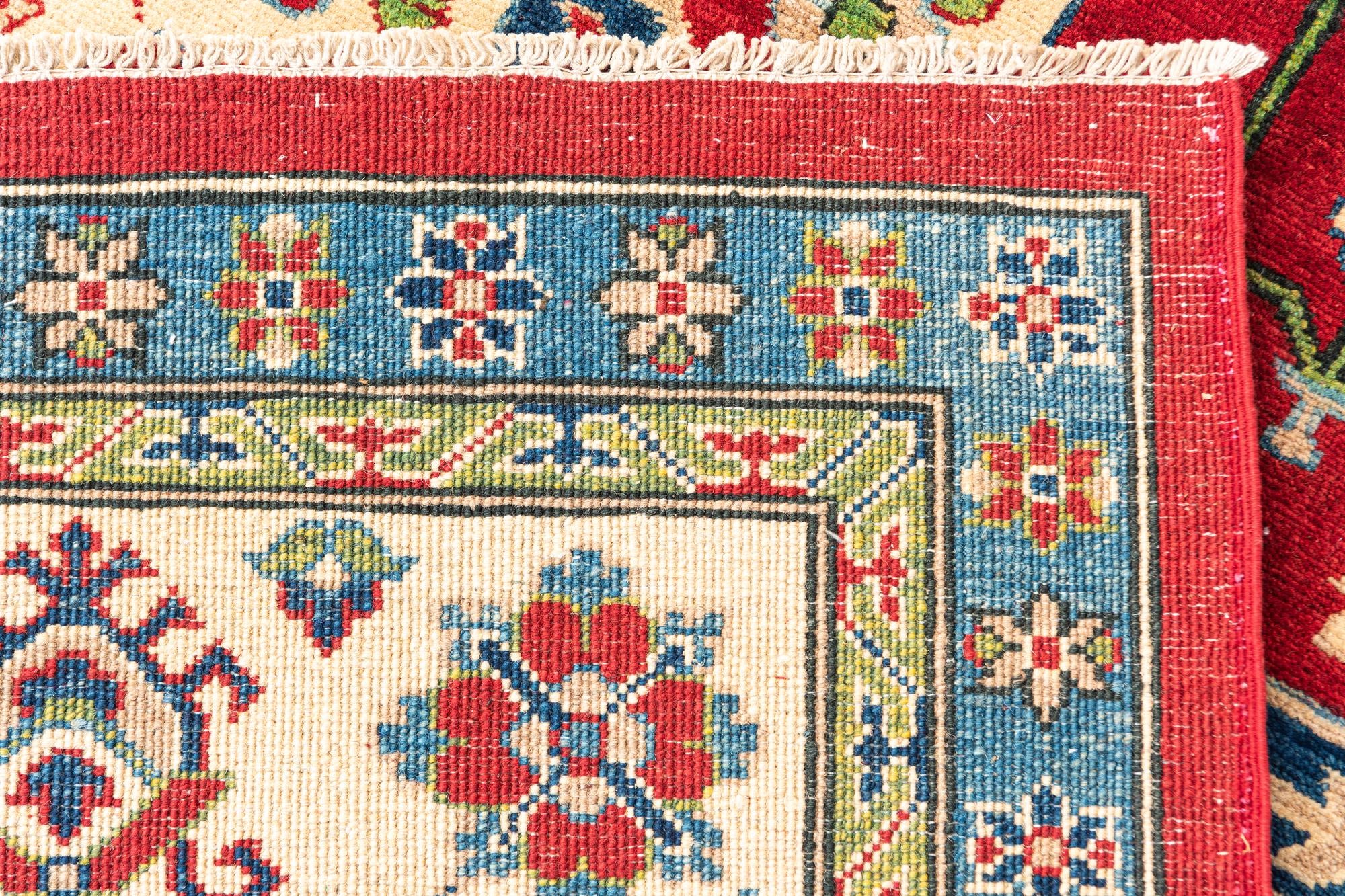 6' 8 x 9' 9 Hand Knotted Kazak Rug