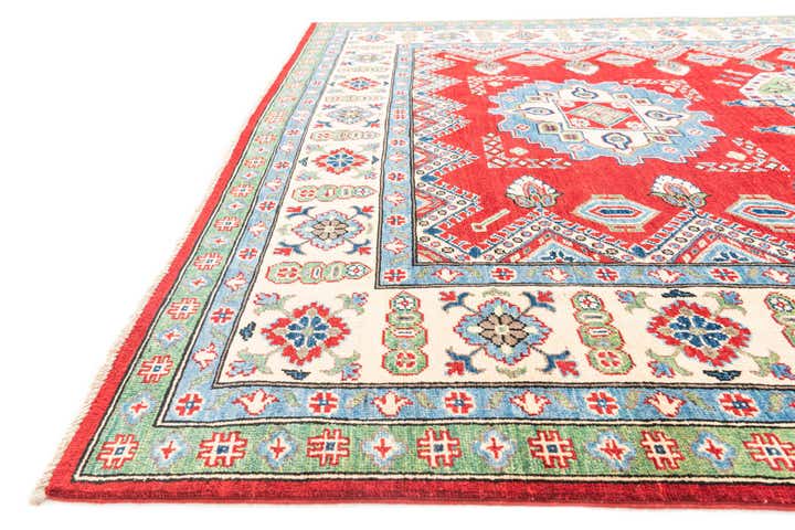 6' 7 x 9' 9 Hand Knotted Kazak Rug