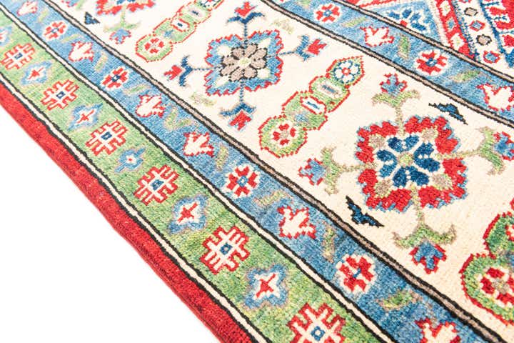 6' 7 x 9' 9 Hand Knotted Kazak Rug