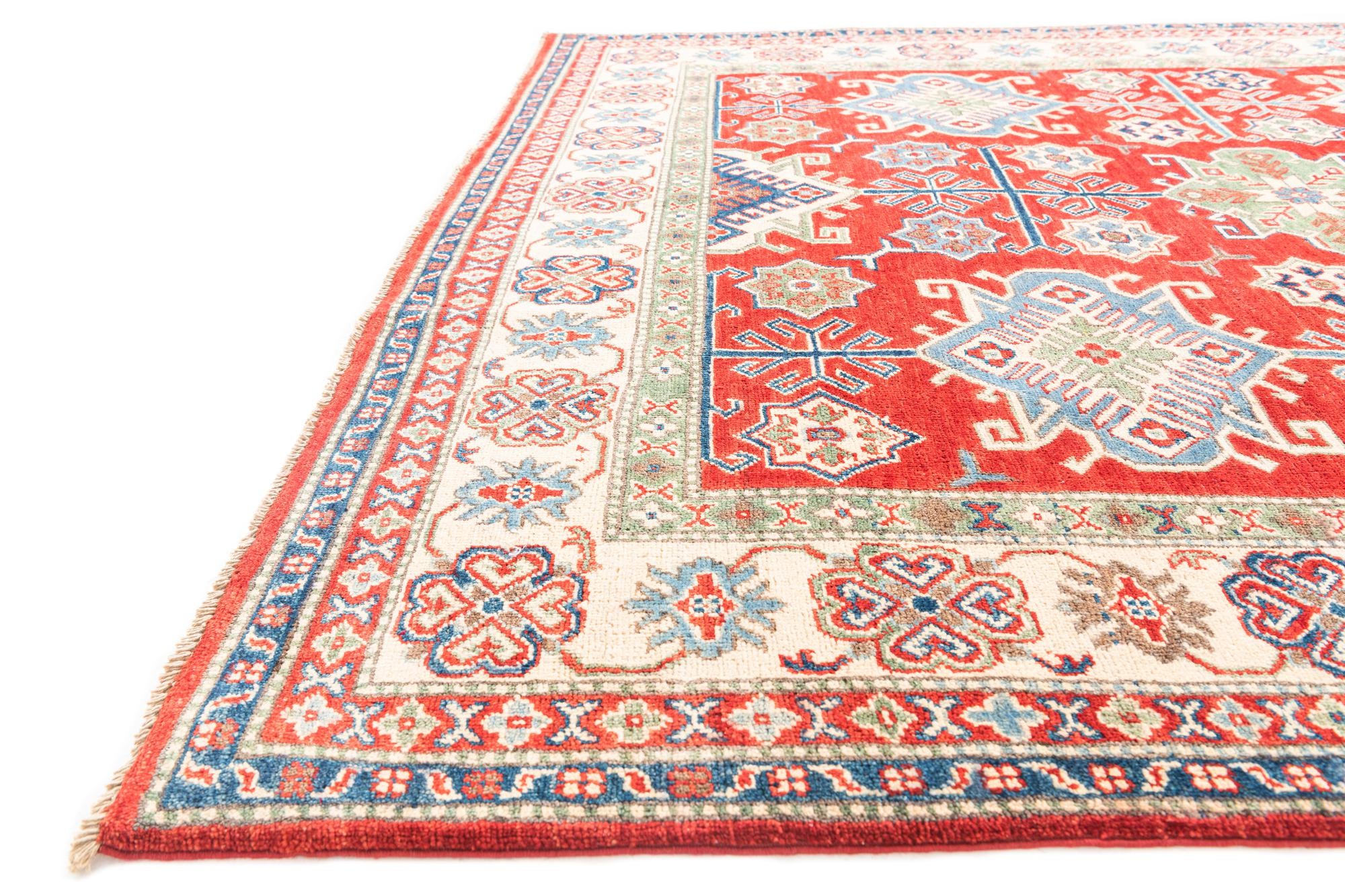 6' 6 x 10' 3 Hand Knotted Kazak Rug