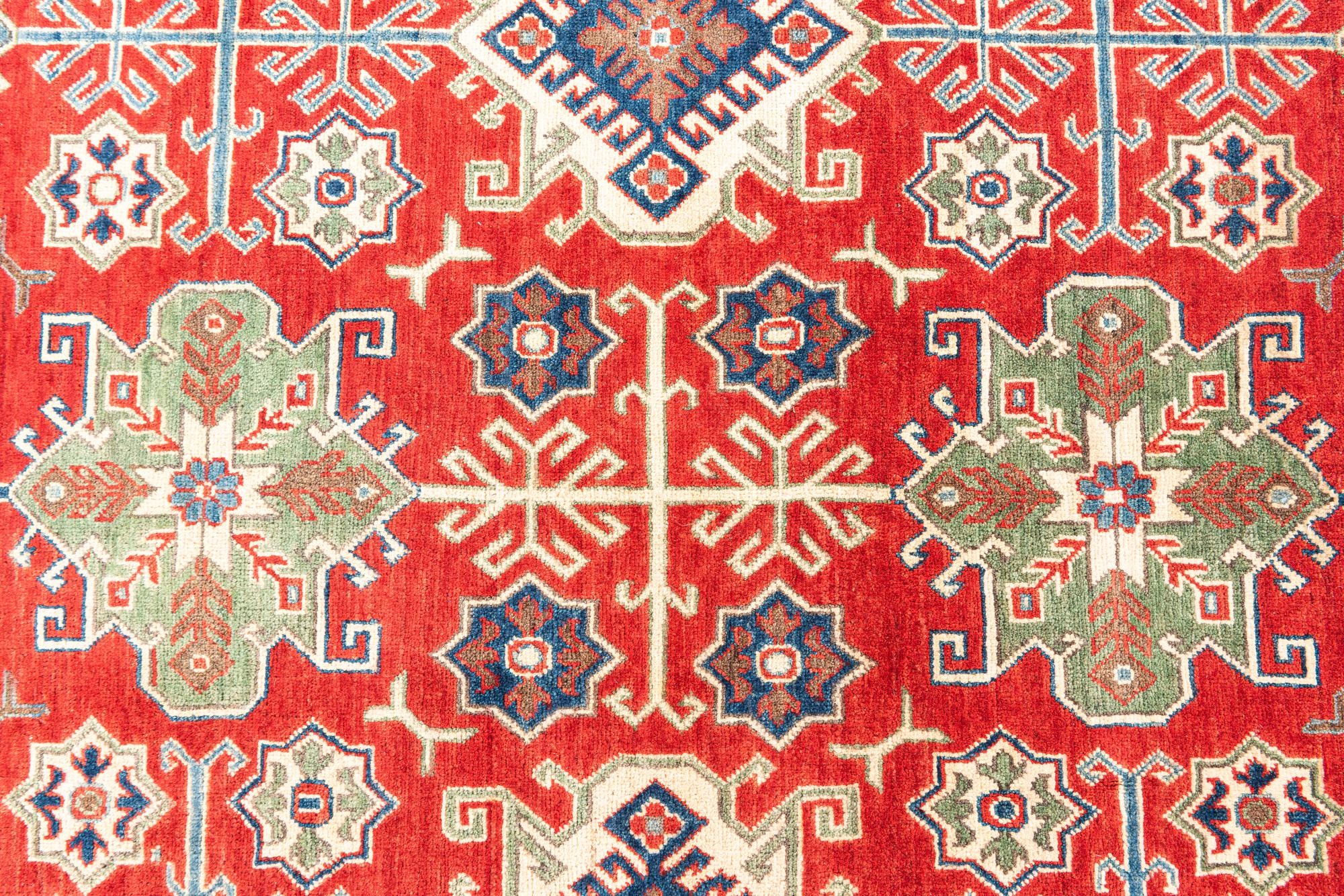 6' 6 x 10' 3 Hand Knotted Kazak Rug
