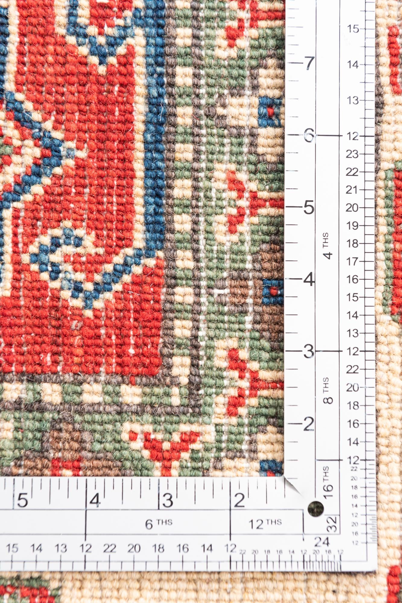 6' 6 x 10' 3 Hand Knotted Kazak Rug