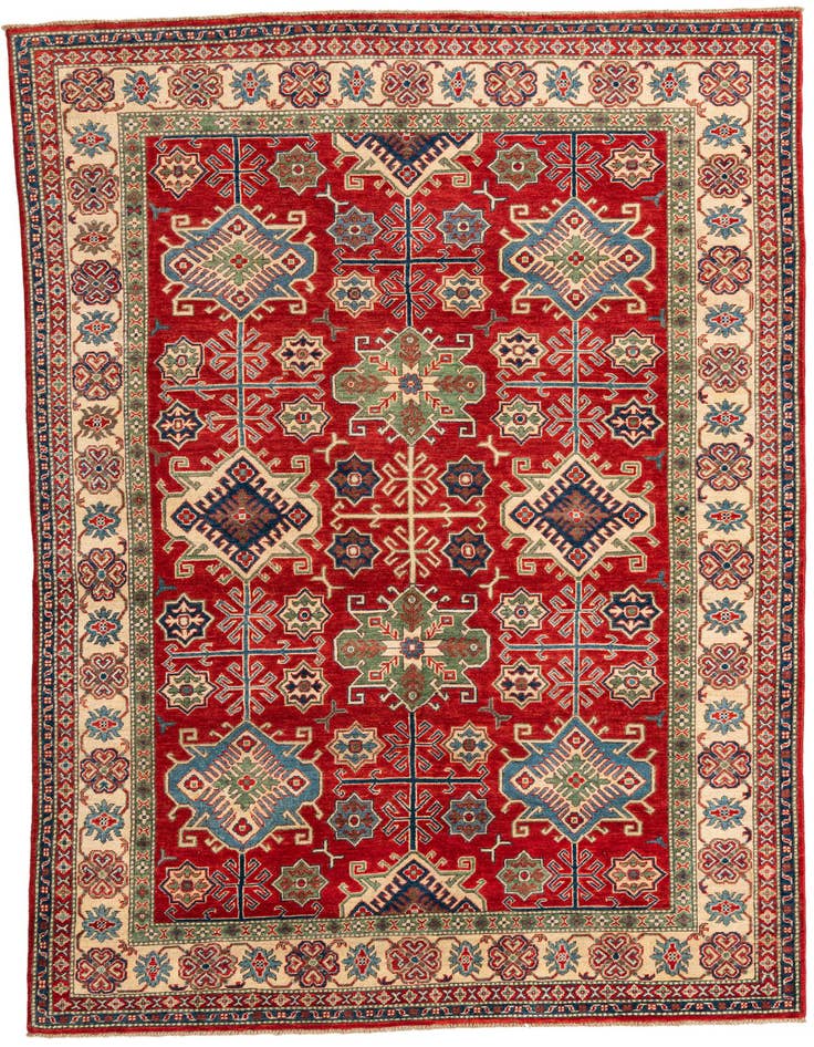 Detail image of 6' 6 x 10' 3 Hand Knotted Kazak Rug