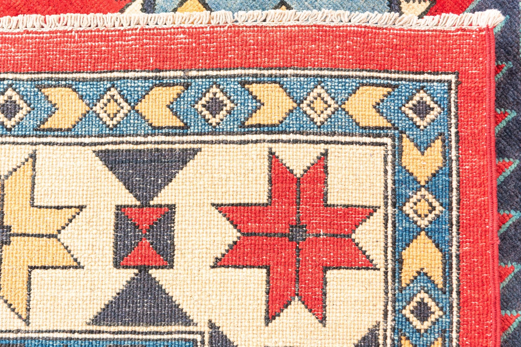 6' 8 x 9' 8 Hand Knotted Kazak Rug