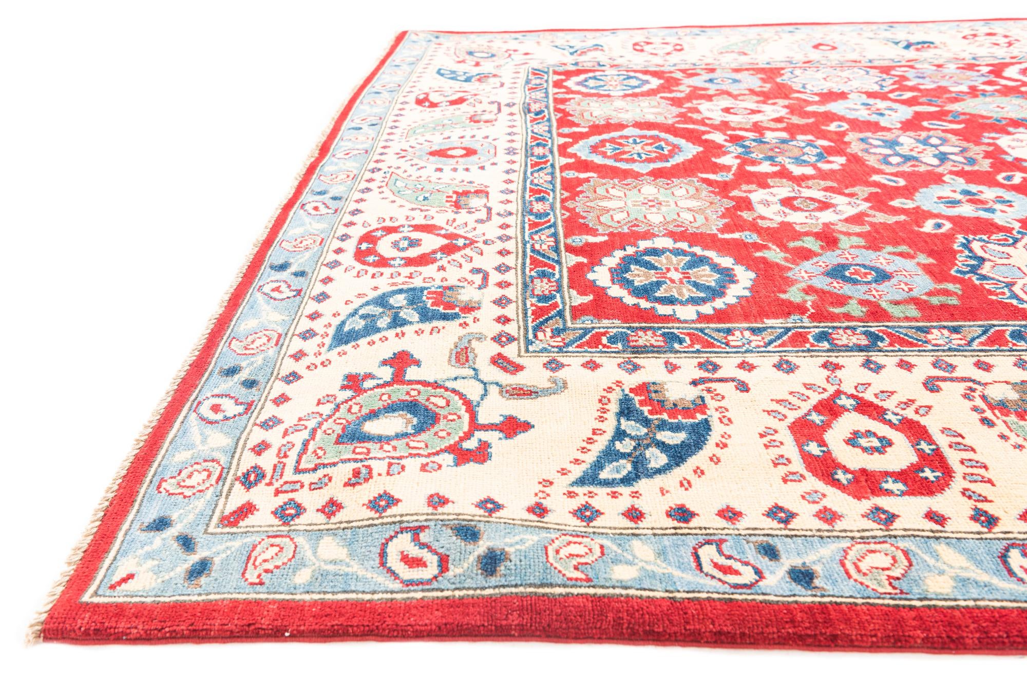 6' 8 x 9' 10 Hand Knotted Kazak Rug