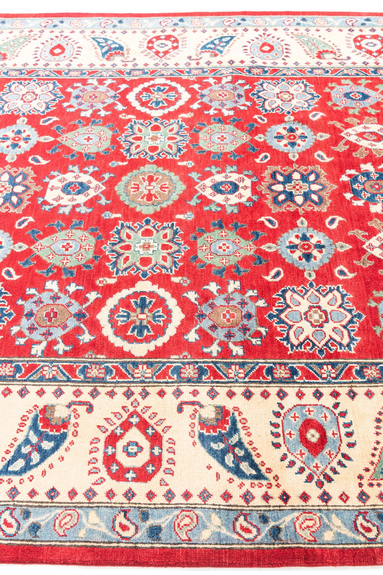 6' 8 x 9' 10 Hand Knotted Kazak Rug