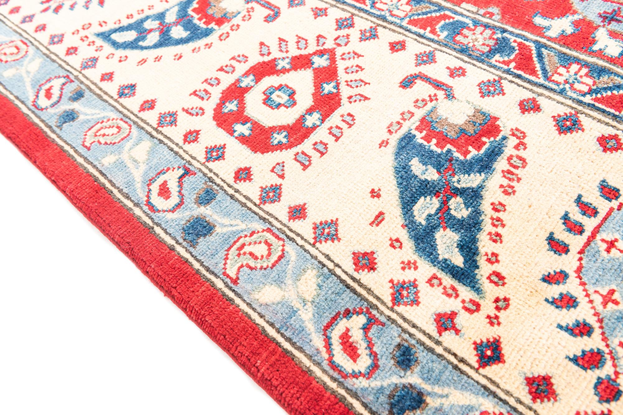6' 8 x 9' 10 Hand Knotted Kazak Rug