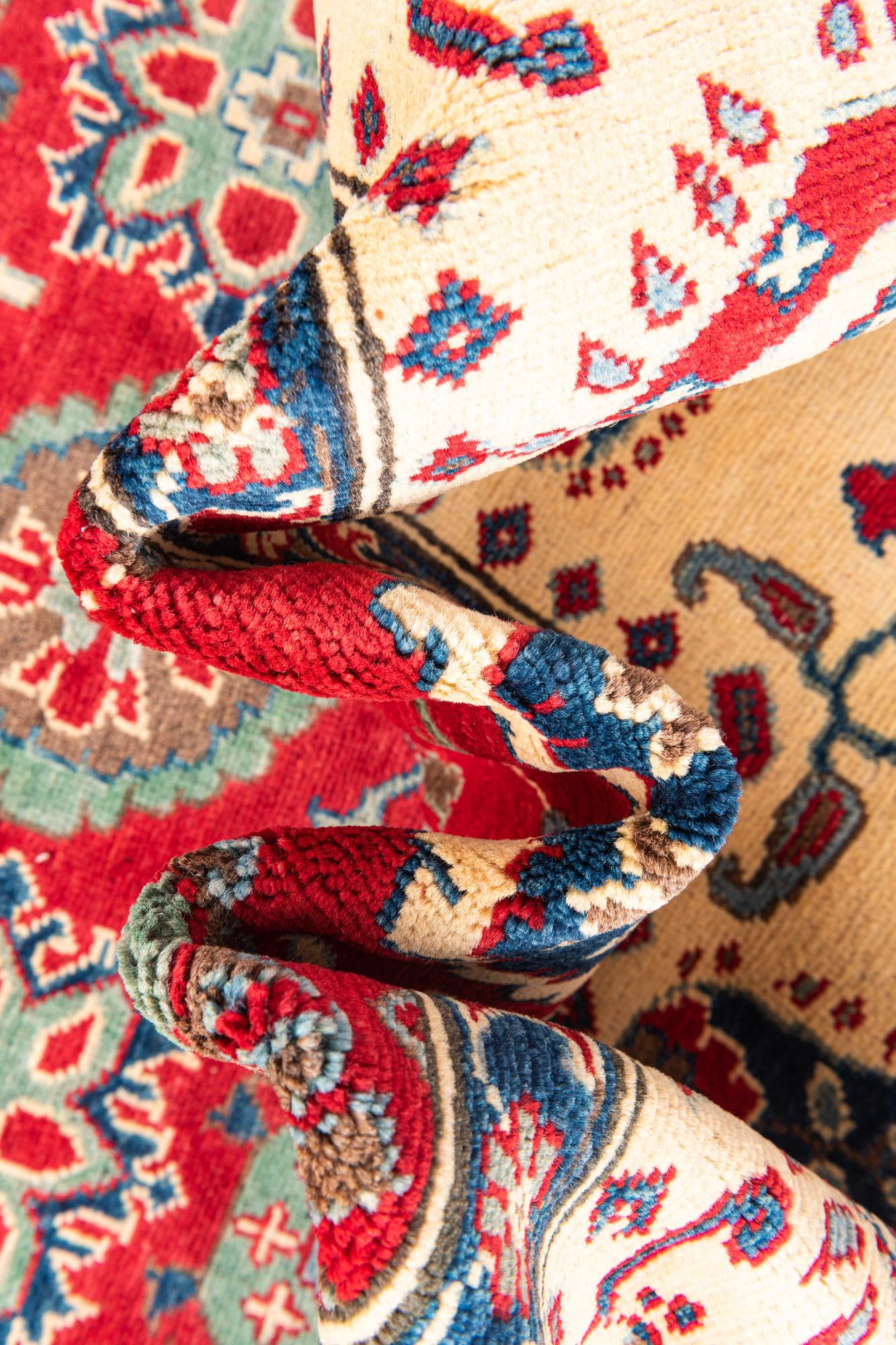 6' 8 x 9' 10 Hand Knotted Kazak Rug