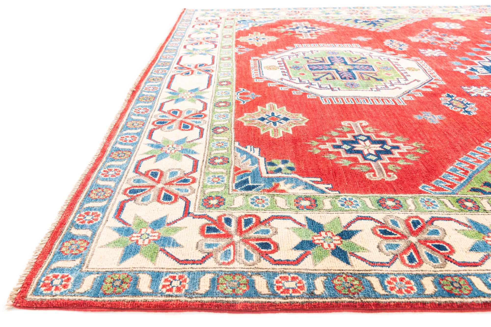 6' 5 x 10' 4 Hand Knotted Kazak Rug