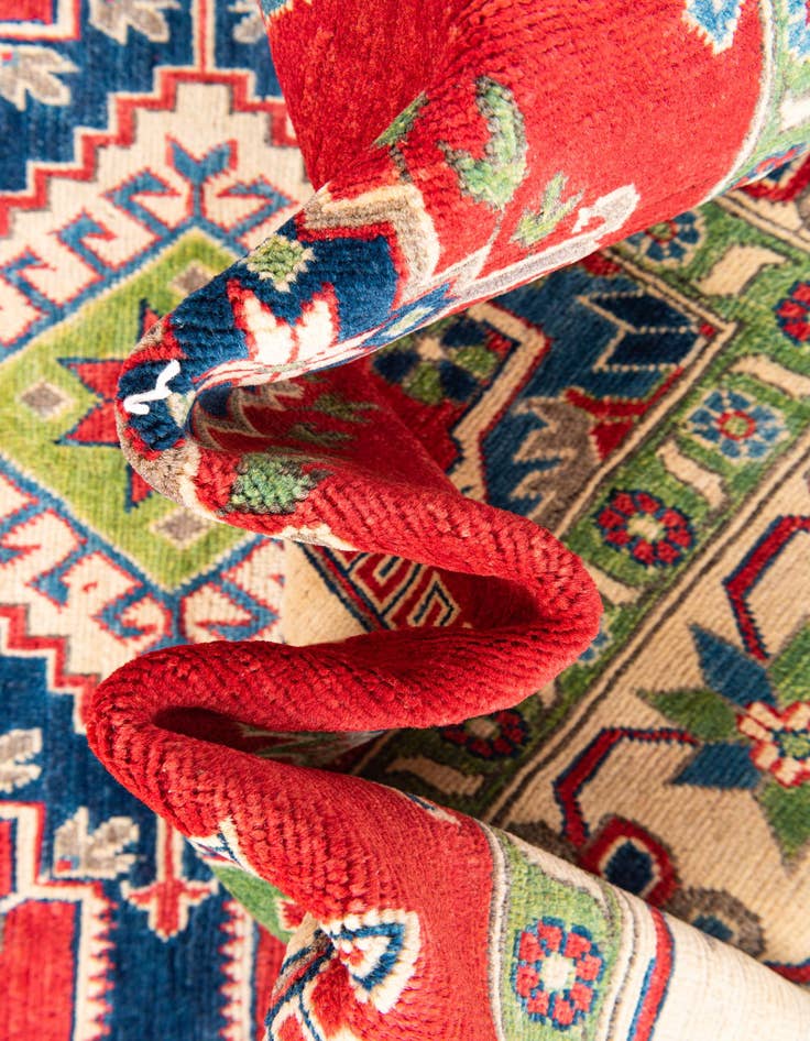 Detail image of 6' 5 x 10' 4  Hand Knotted Kazak Rug