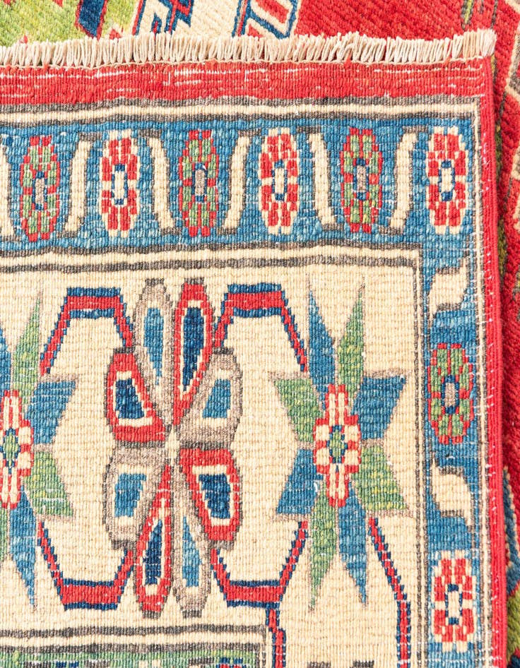 Detail image of 6' 5 x 10' 4  Hand Knotted Kazak Rug