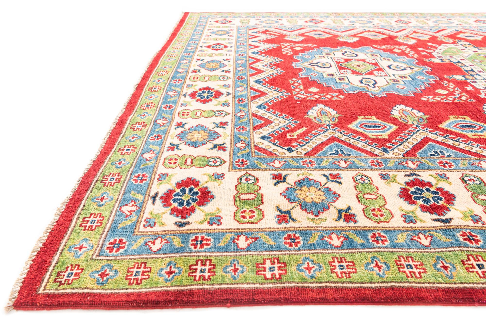 6' 8 x 9' 10 Hand Knotted Kazak Rug