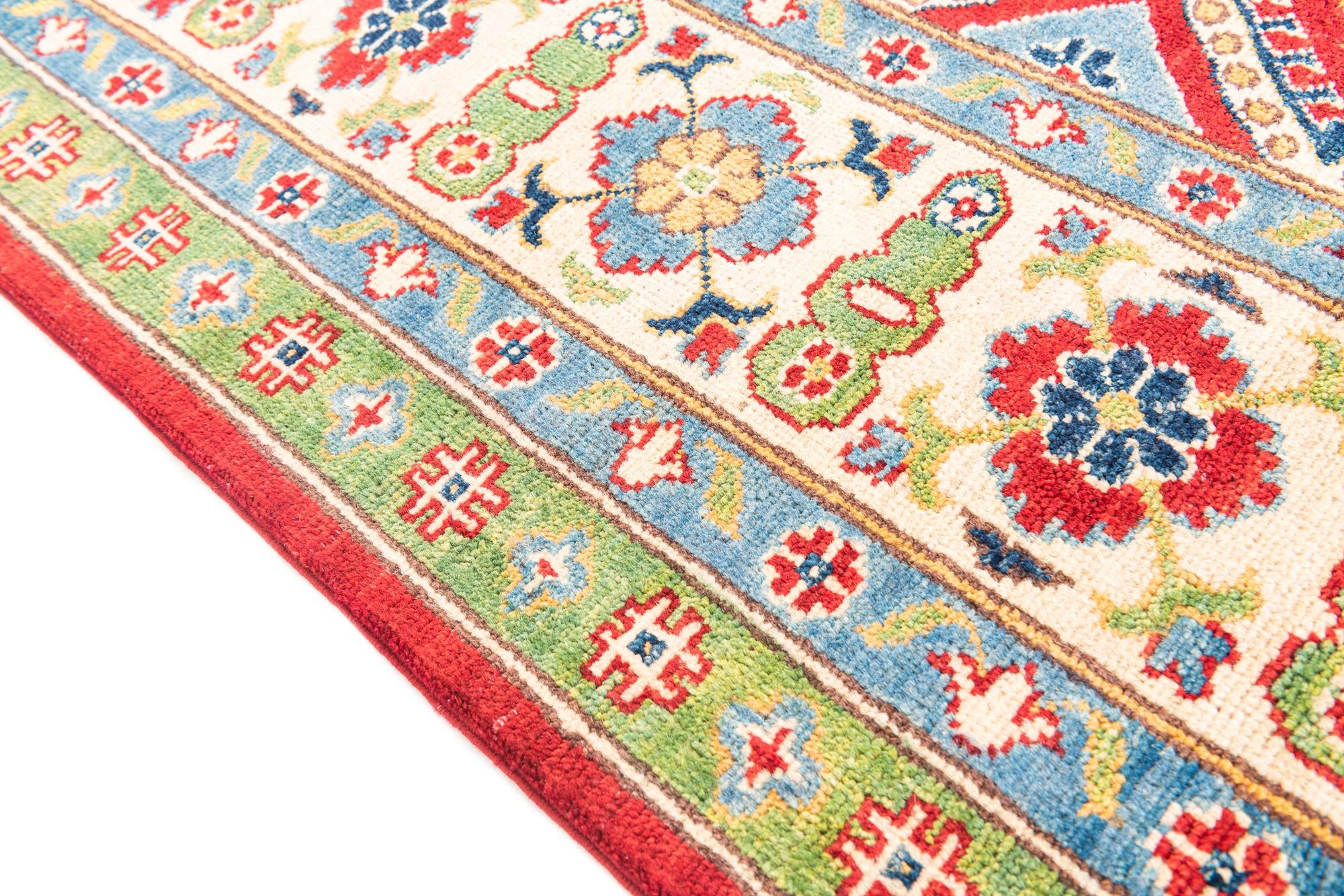 6' 8 x 9' 10 Hand Knotted Kazak Rug