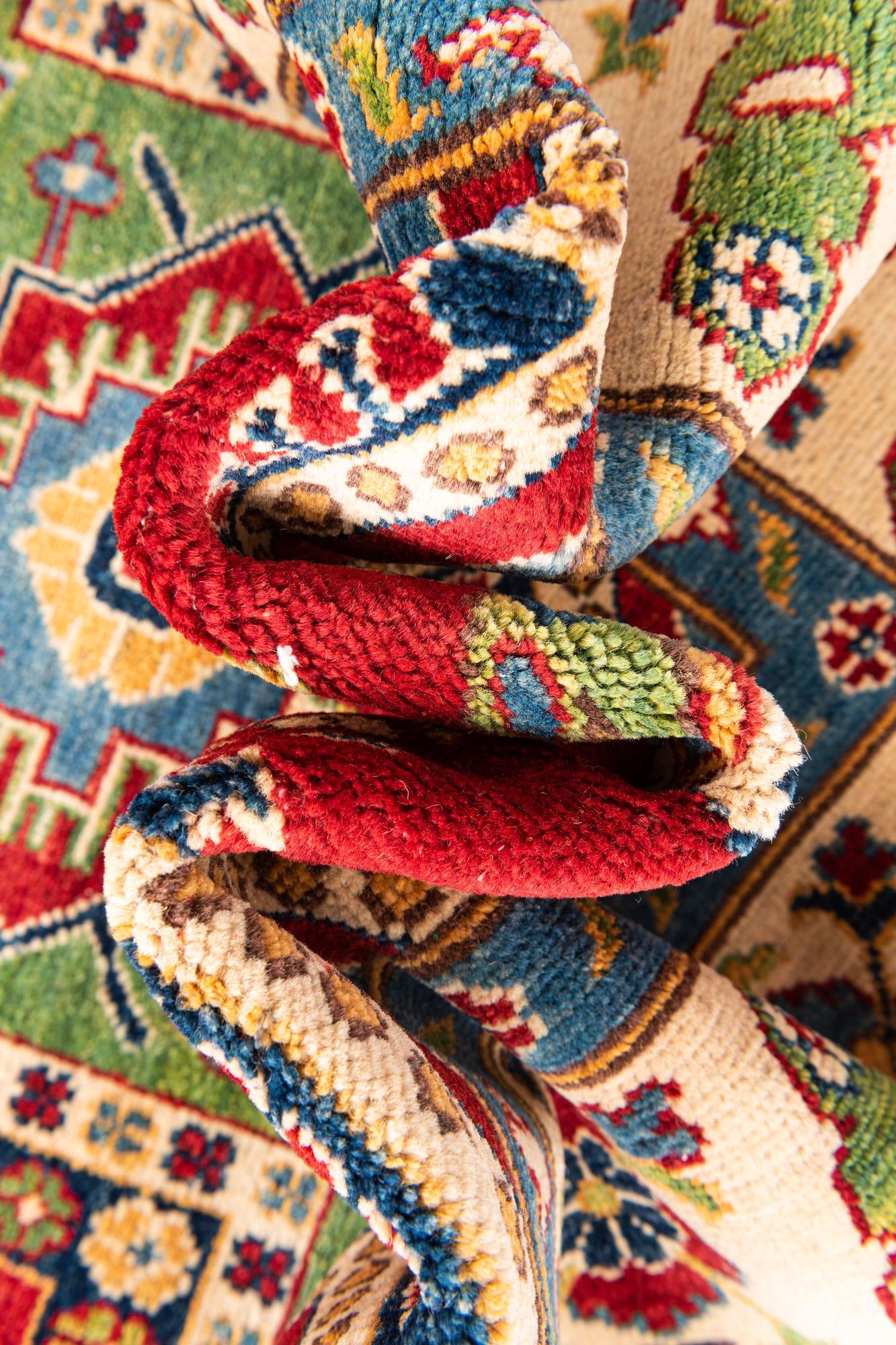 6' 8 x 9' 10 Hand Knotted Kazak Rug