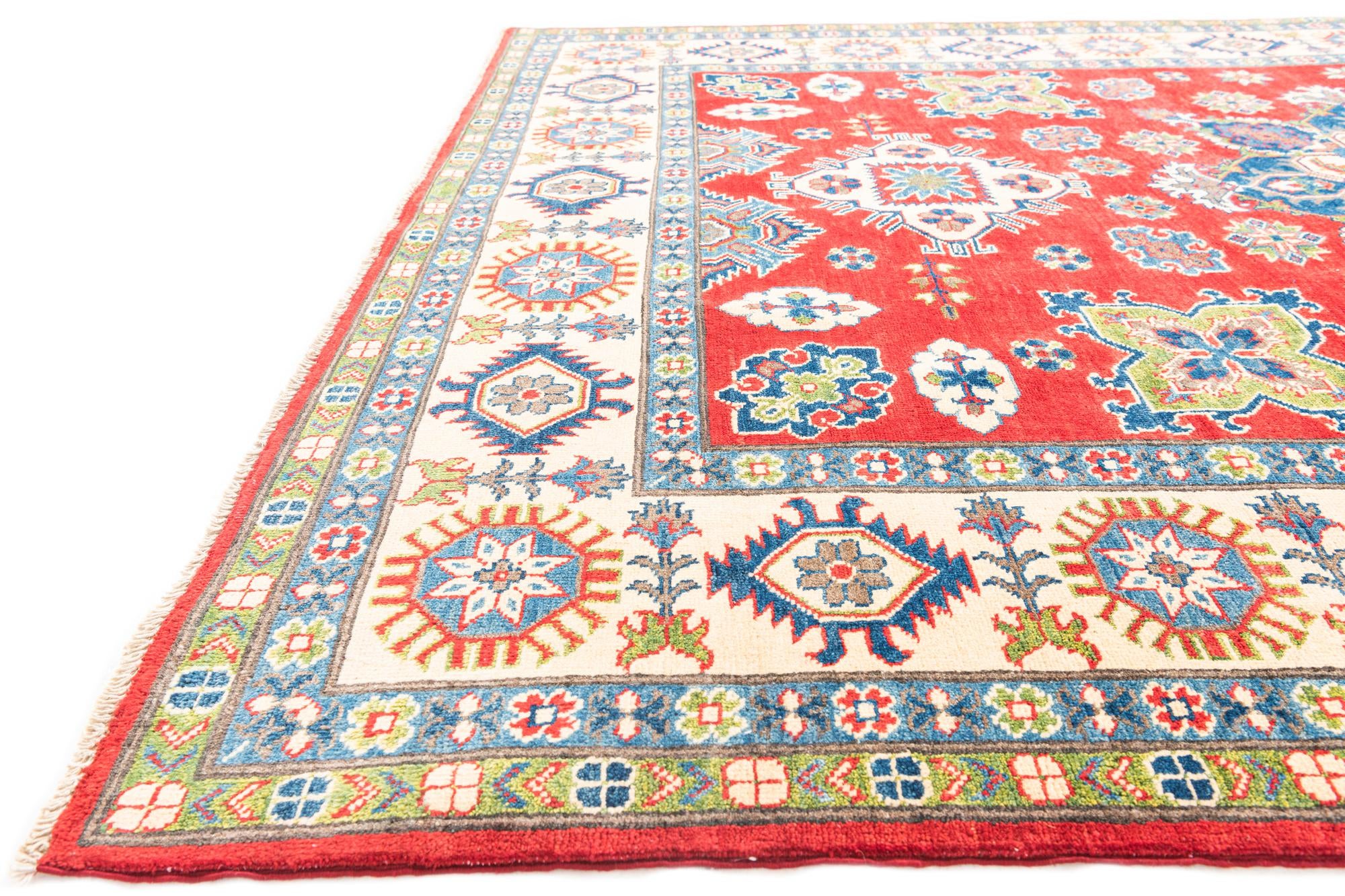 6' 6 x 9' 8 Hand Knotted Kazak Rug