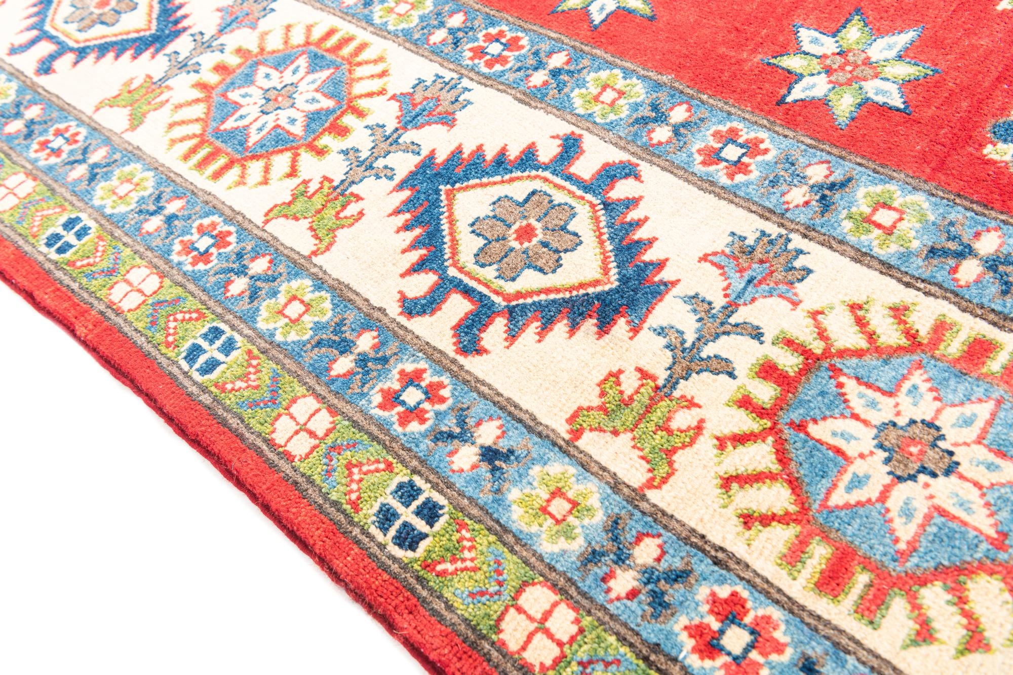 6' 6 x 9' 8 Hand Knotted Kazak Rug