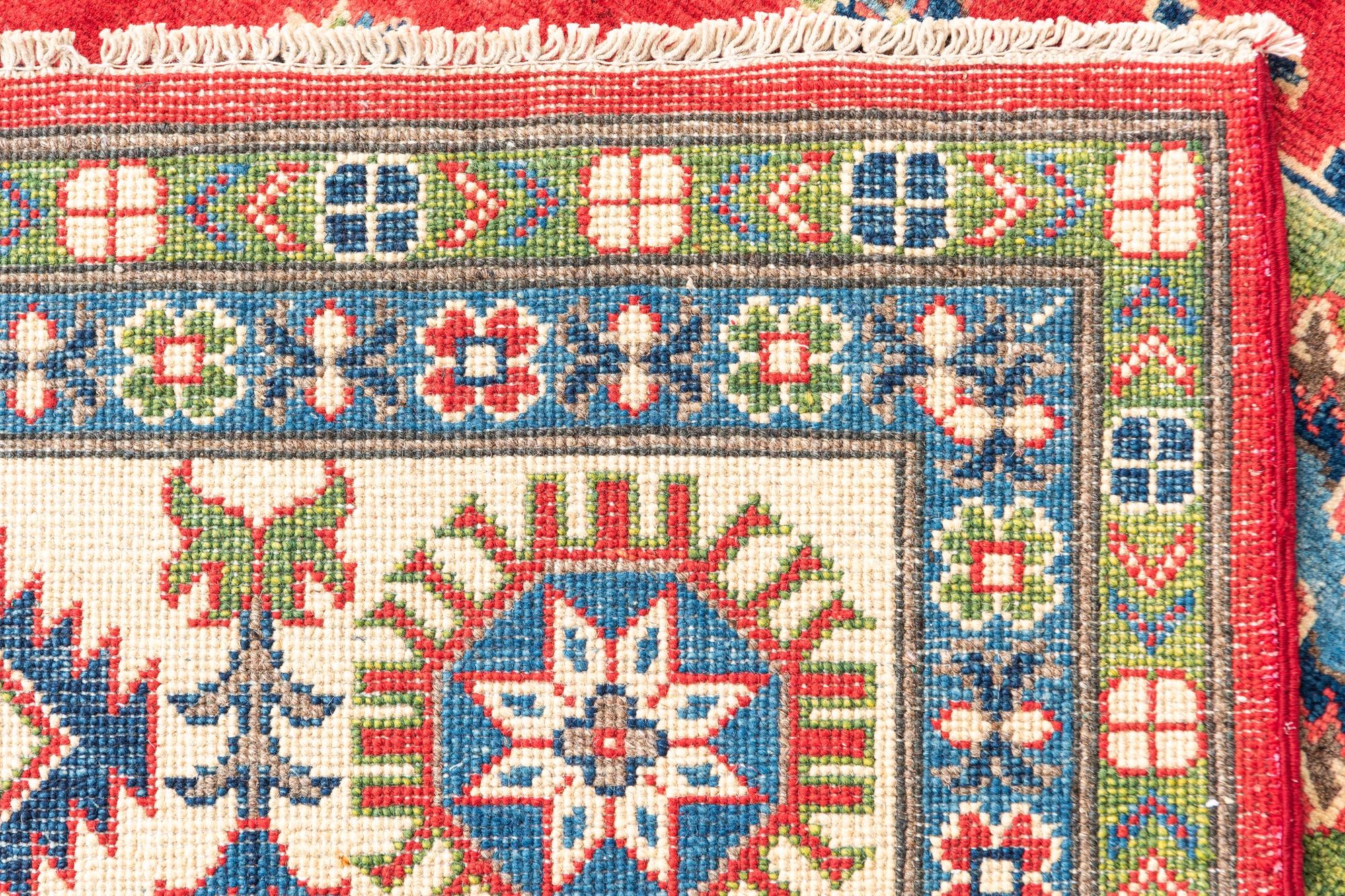 6' 6 x 9' 8 Hand Knotted Kazak Rug