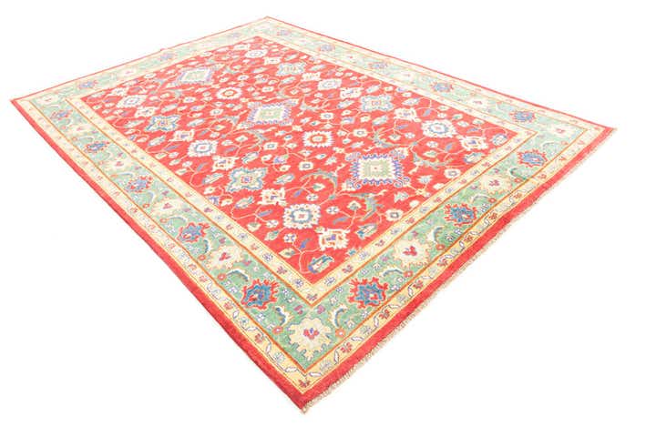 6' 7 x 9' 4 Hand Knotted Kazak Rug