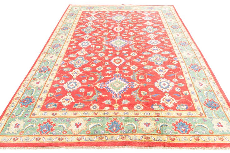 Detail image of 6' 7 x 9' 4 Hand Knotted Kazak Rug