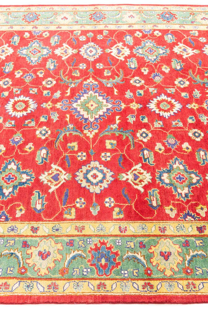 6' 7 x 9' 4 Hand Knotted Kazak Rug