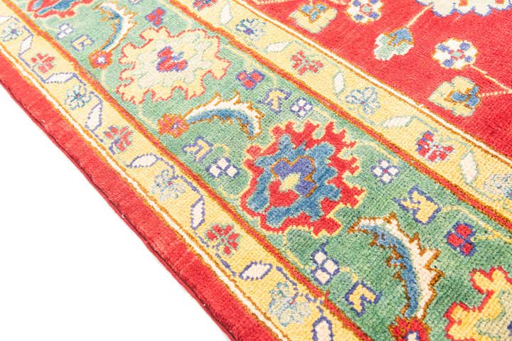 6' 7 x 9' 4 Hand Knotted Kazak Rug