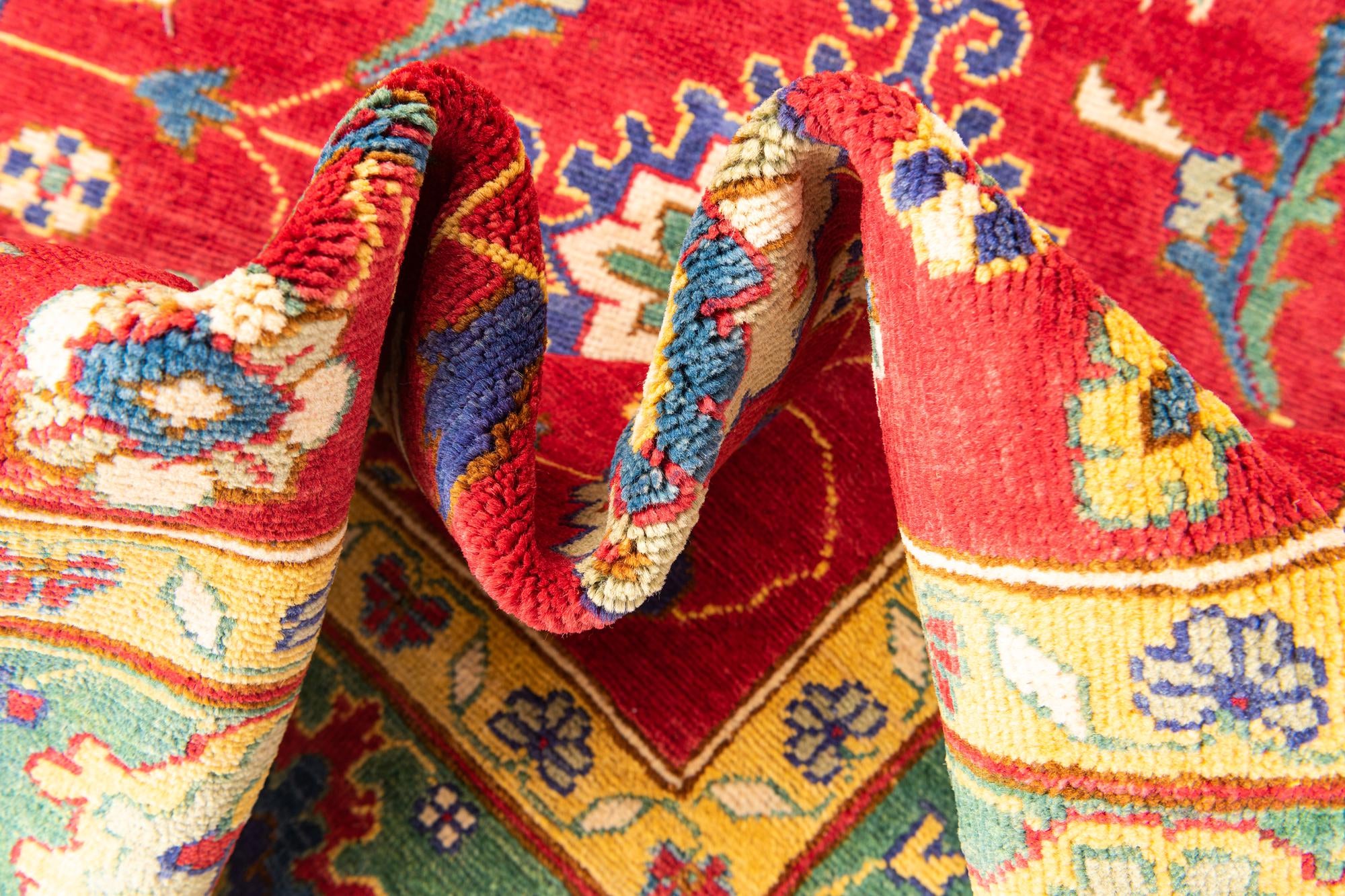 6' 7 x 9' 4 Hand Knotted Kazak Rug