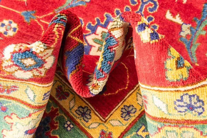 6' 7 x 9' 4 Hand Knotted Kazak Rug