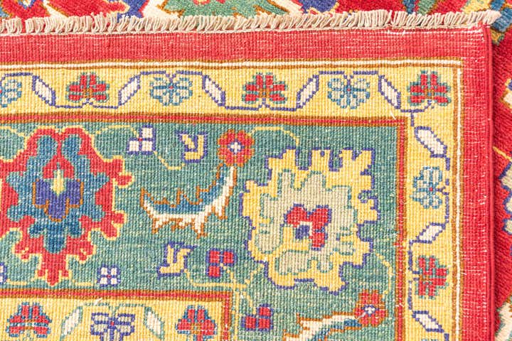 6' 7 x 9' 4 Hand Knotted Kazak Rug