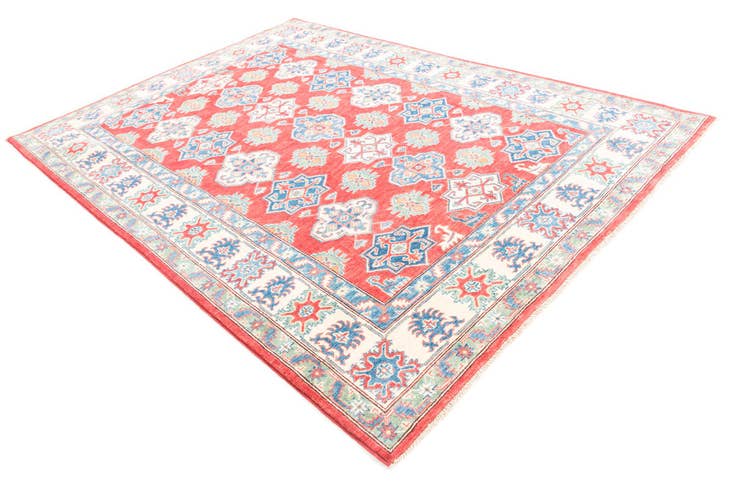 Detail image of 6' 7 x 9' 4 Hand Knotted Kazak Rug