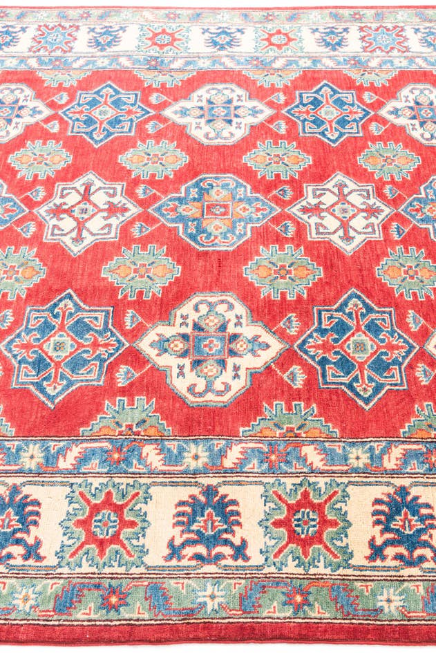 Detail image of 6' 7 x 9' 4 Hand Knotted Kazak Rug