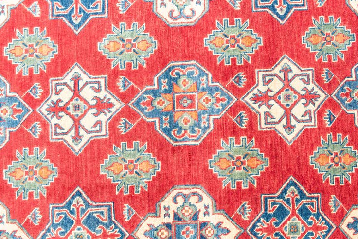 Detail image of 6' 7 x 9' 4 Hand Knotted Kazak Rug