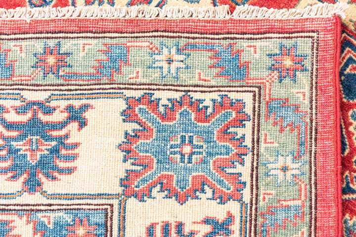 6' 7 x 9' 4 Hand Knotted Kazak Rug