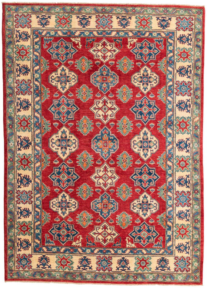 Detail image of 6' 7 x 9' 4 Hand Knotted Kazak Rug